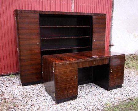 Gabinet ART DECO heban makassar 1930 r  