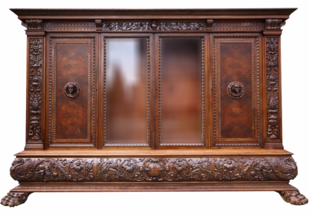 Ogromna biblioteka orzechowa z 1920 roku