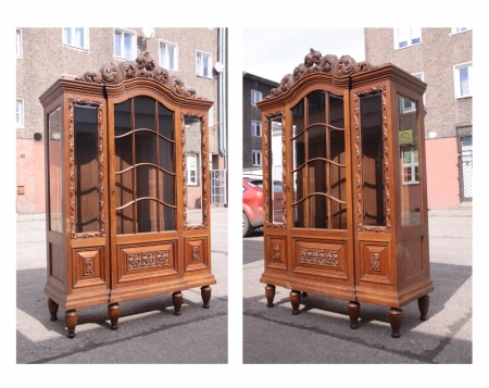 Neobarokowa witryna z XIX wiek, dębowa